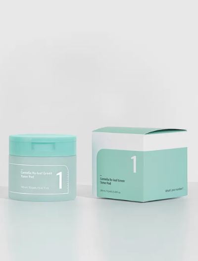 Numbuzin No.1 Centella Re-Leaf Green Toner Pad 70Pads 190ml