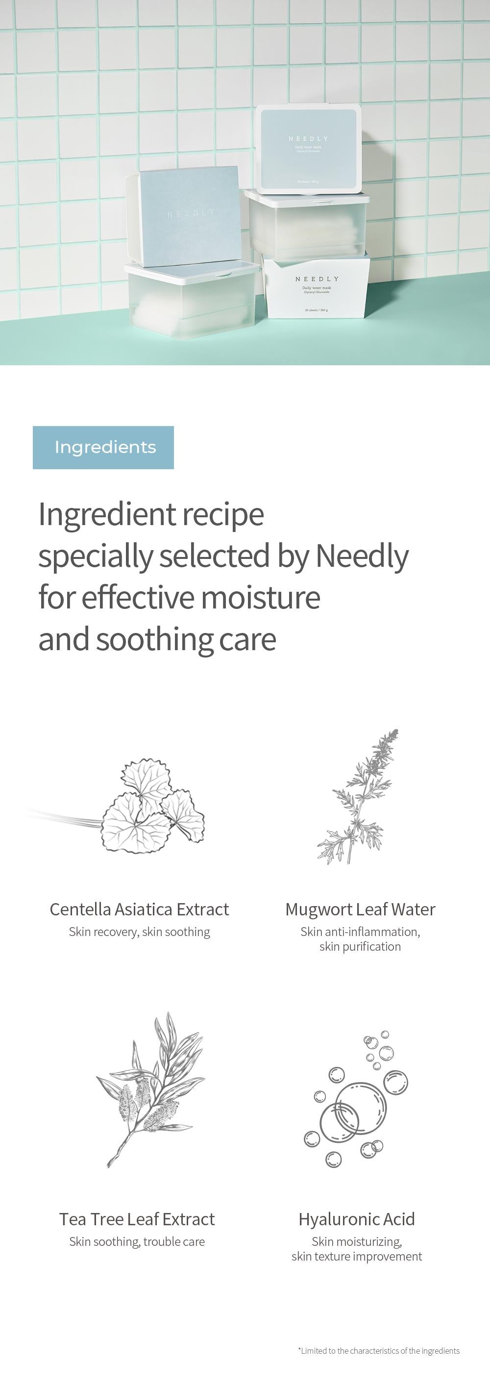 Needly Daily Toner Mask Pack 30 Sheets