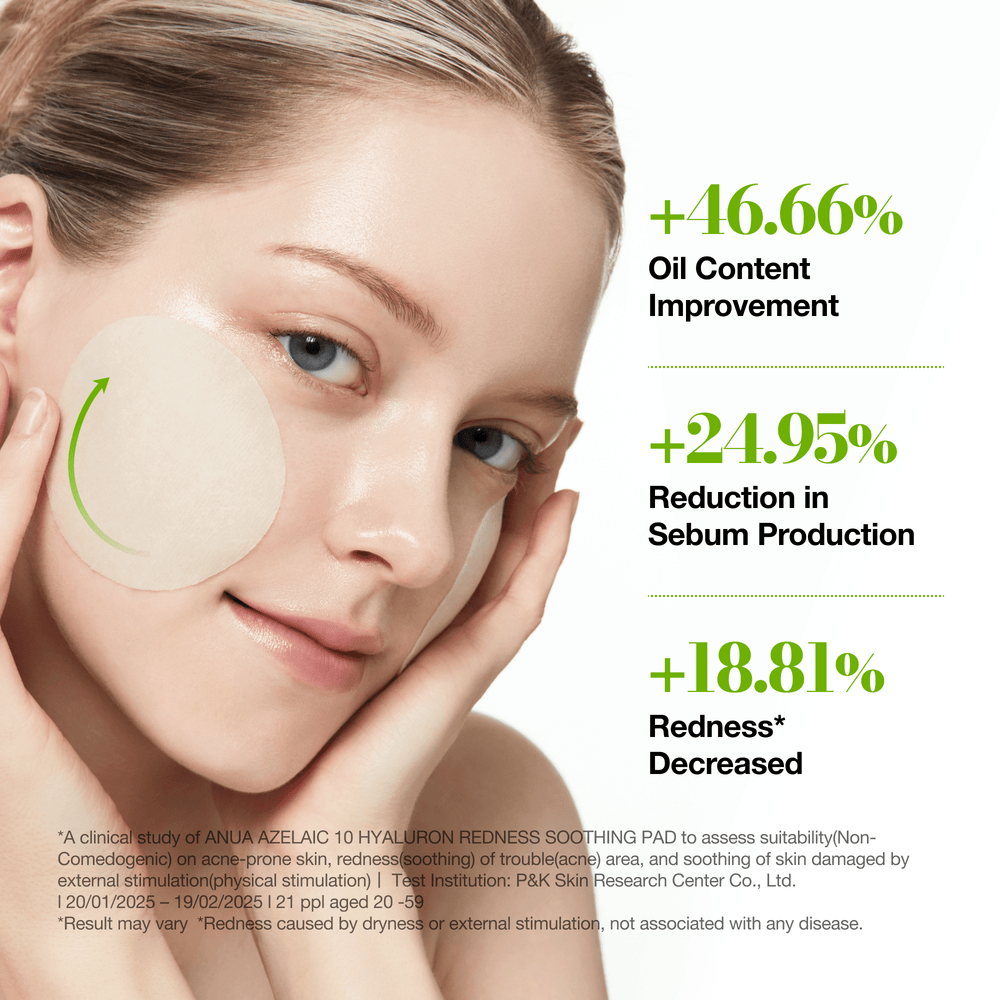 Anua Azelaic 10 Hyaluron Redness Soothing Pad 230ml 90ea